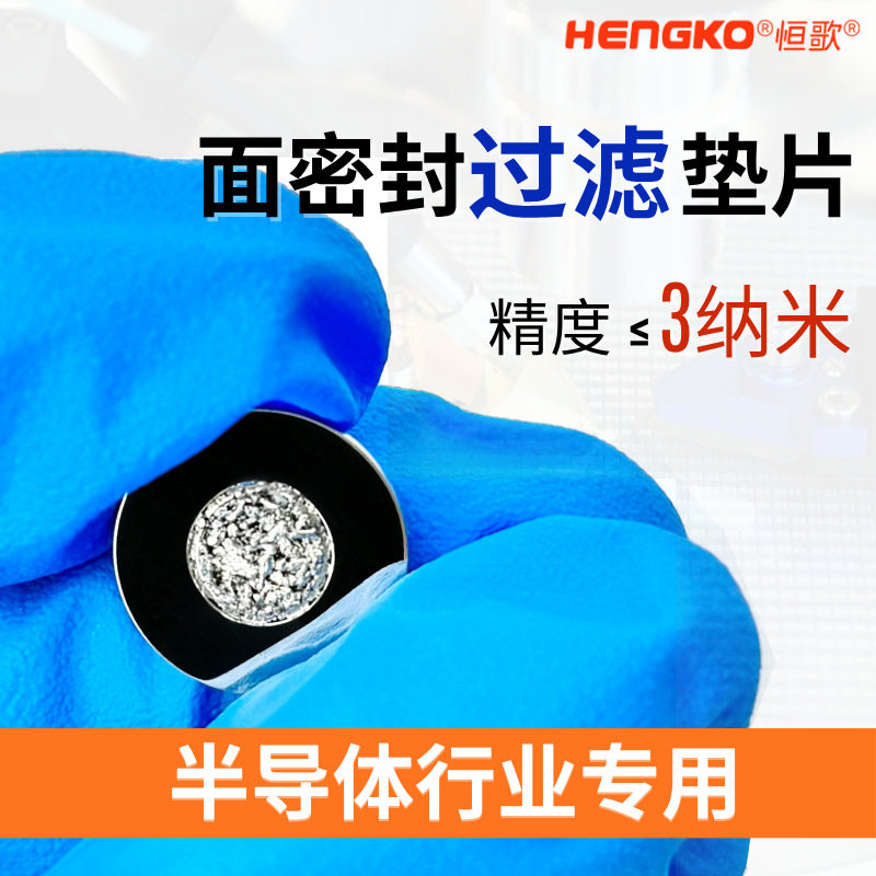 面密封过滤垫片316L不锈钢气体过滤器半导体多孔烧结金属滤片厂