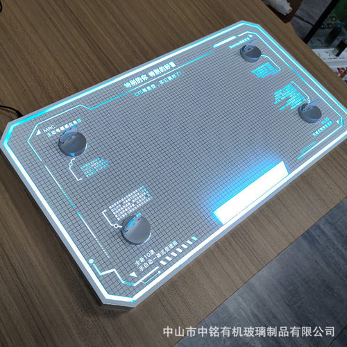 定做透明有机玻璃展示架 LED智能感应展示台  电子产品亚克力展示