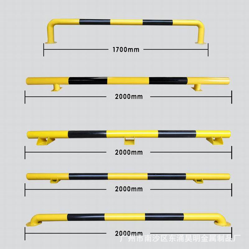 批发黄黑挡车器U型防撞杆M型防撞护栏停车位挡车杆车挡钢管挡车器