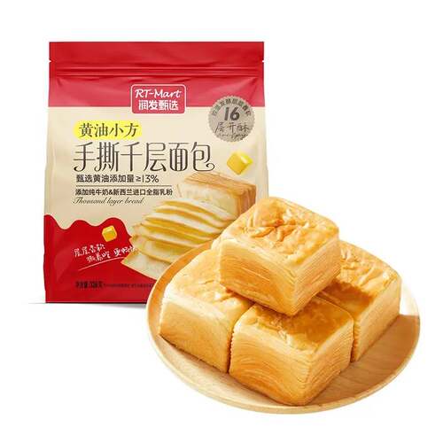 RT-Mart黄油小方手撕千层包336g