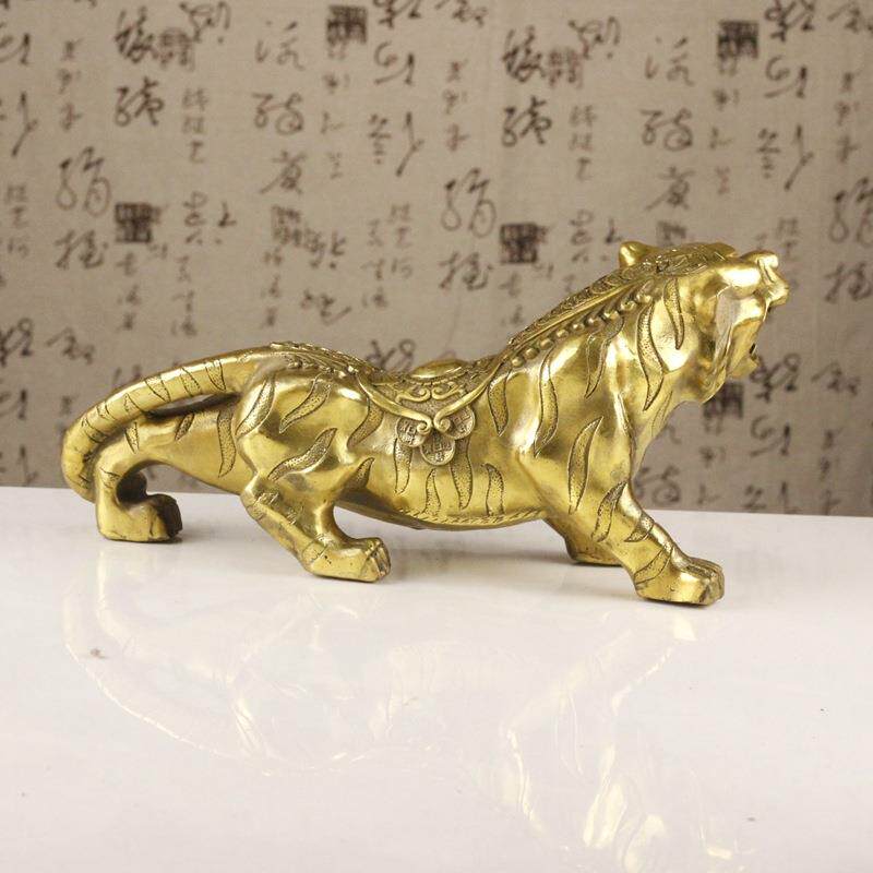铜虎摆件老虎上山猛虎下山十二生肖工艺品家居装饰品风水