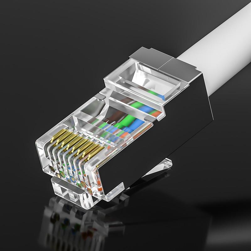 祥磊厂家直售六类屏蔽RJ45优质屏蔽外壳高品质CAT6网线水晶头图片