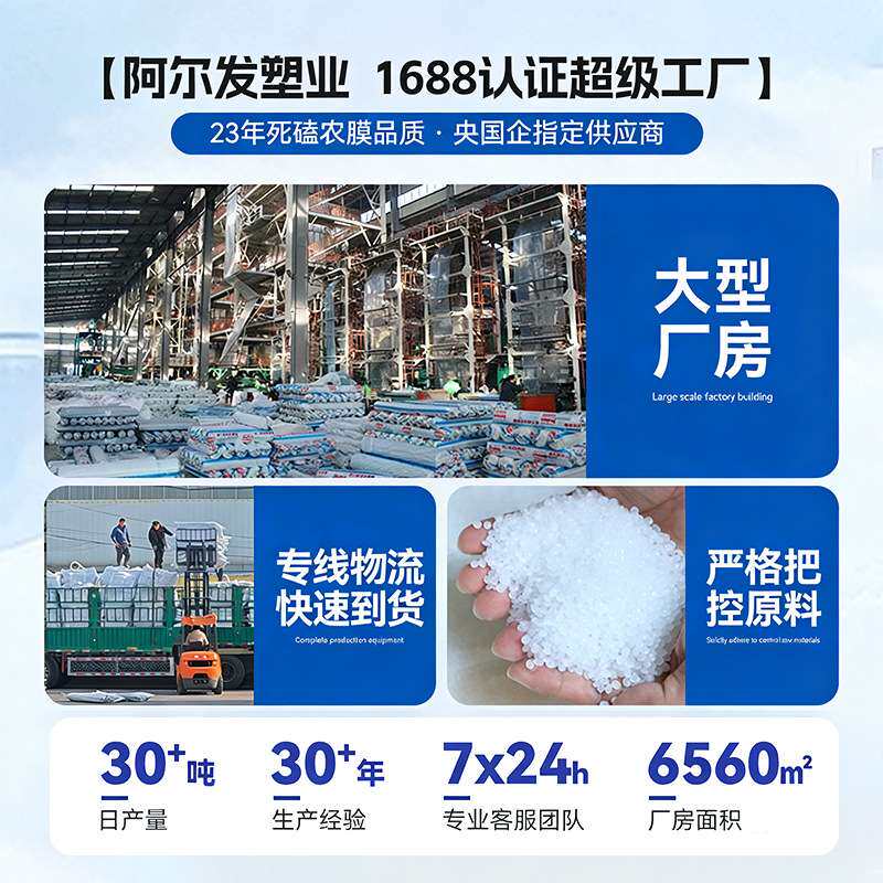 大棚塑料膜农用筒膜聚乙烯防水农膜透明塑料布防雨薄膜保温大棚膜