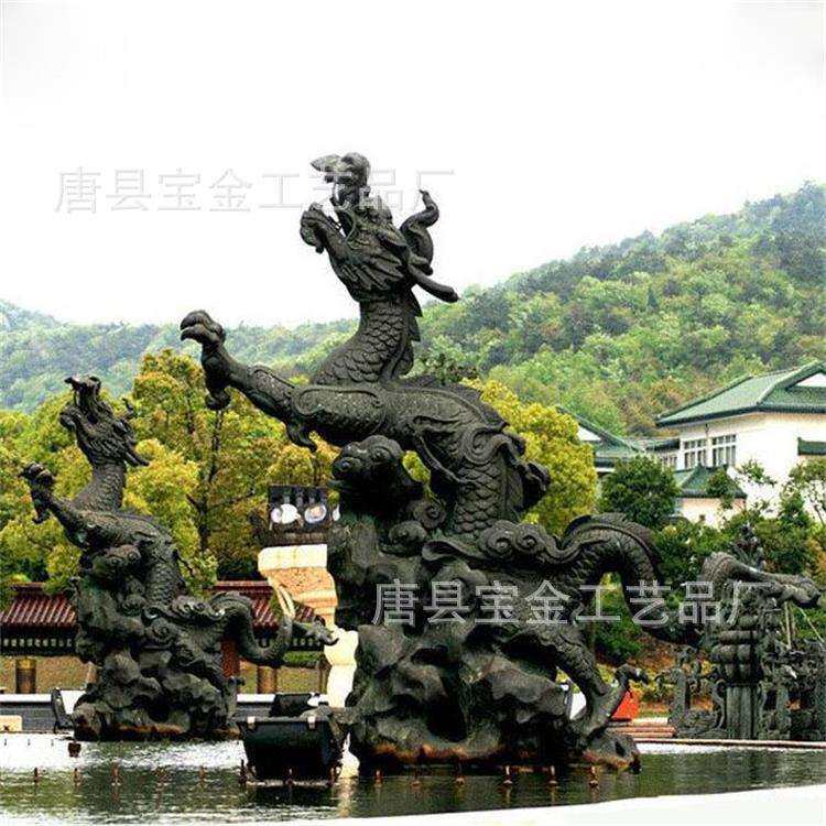 十二生肖雕塑龙雕塑仿古户外广场铸铜龙浮雕地雕紫铜手工锻铜浮雕