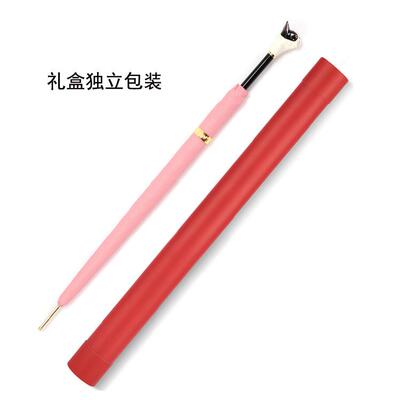 动物头长颈鹿可爱猫咪手柄晴雨伞金属网红长款折叠防晒防风法斗伞