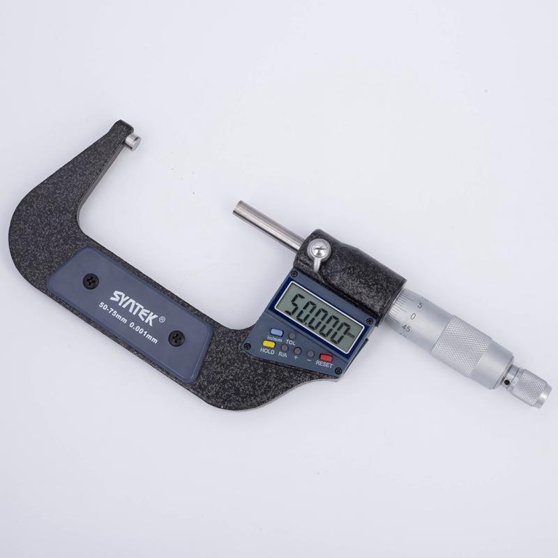 爆款syntek量具外径数显千分尺 电子分厘卡 0-25-50mm螺旋测微器