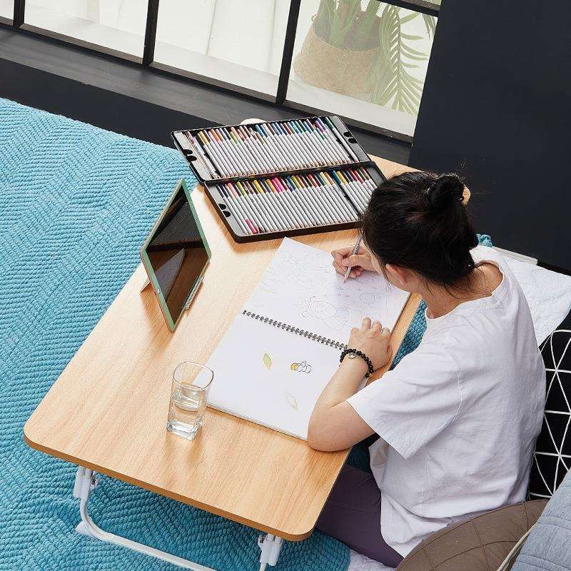 高度可调节床上书桌大号折叠懒人桌升降小桌子飘窗桌学生宿舍pω