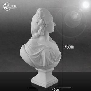 绘岳石膏像贝利夫人皇后半身像石膏头像素描教具美术写生绘画家居