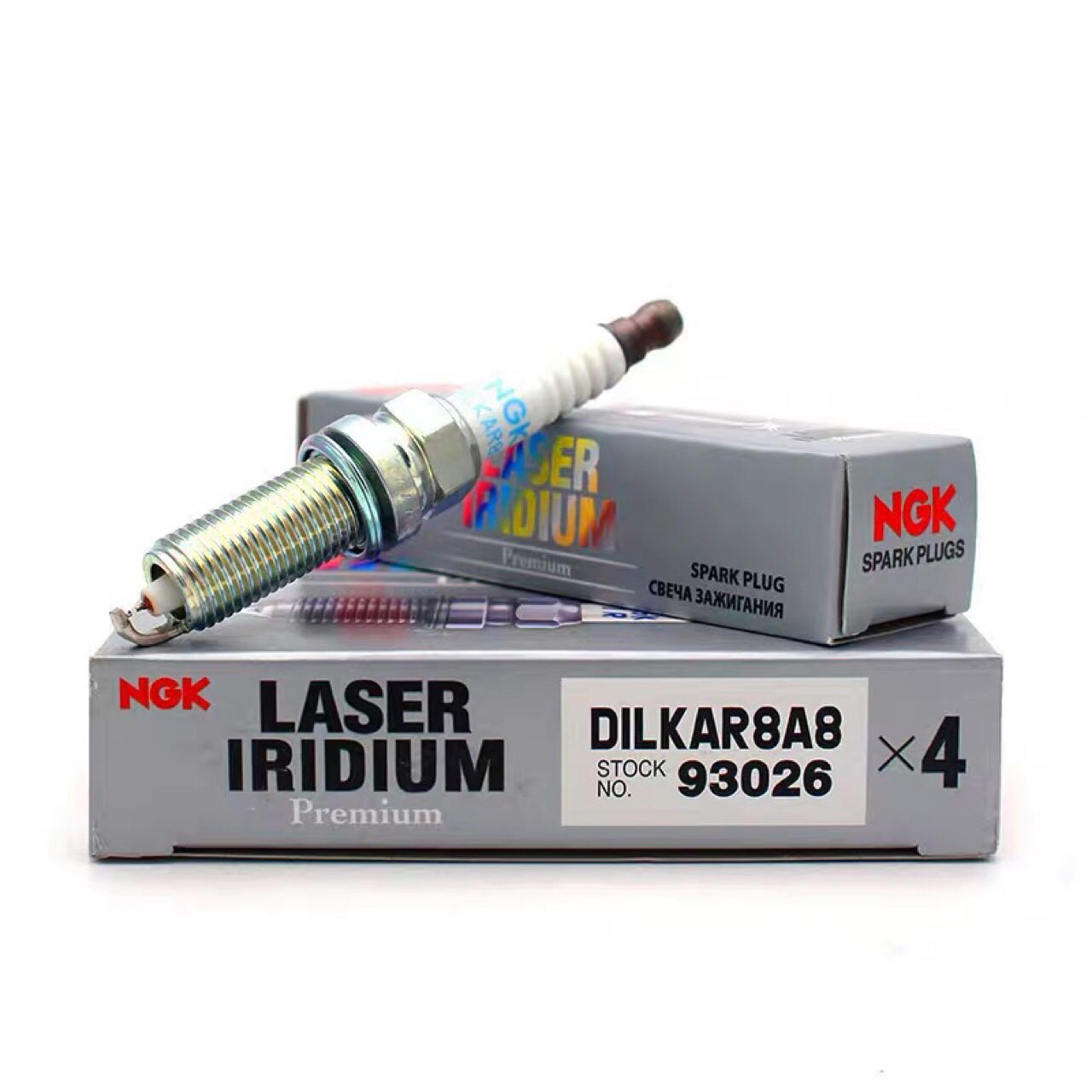 NGK双针铱金DILKAR8A8火花塞93026十代思域GTR BRZ 86飞度GK5升级