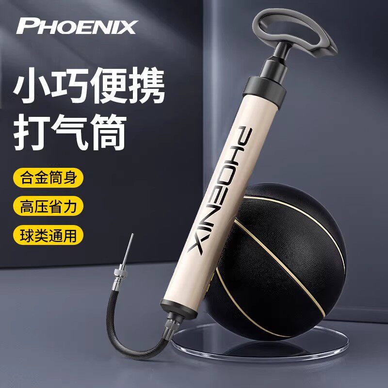 凤凰官方正品自行车打气筒高压家用电动电瓶通用充气泵公路配件汽