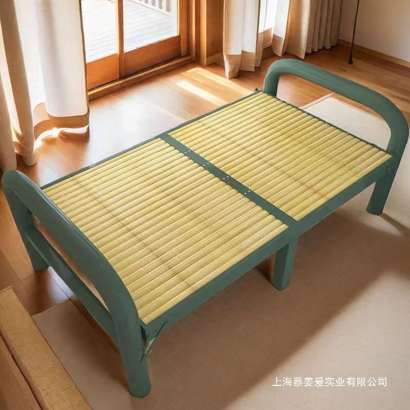 家用单人双人午休午睡竹床竹子实木板式硬板床简易加固凉床折叠床