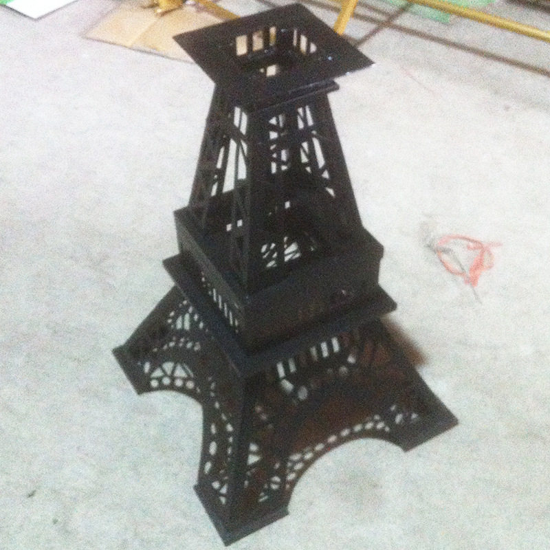 铁艺厂家直销 巴黎埃菲尔铁塔金属模型摆件铁艺工艺品 创意家居摆