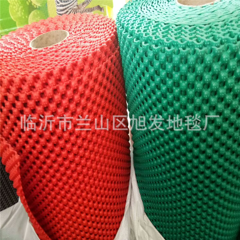 PVC菠萝豆塑料地垫厂家销售防水防滑镂空网格卫生间泳池防滑垫