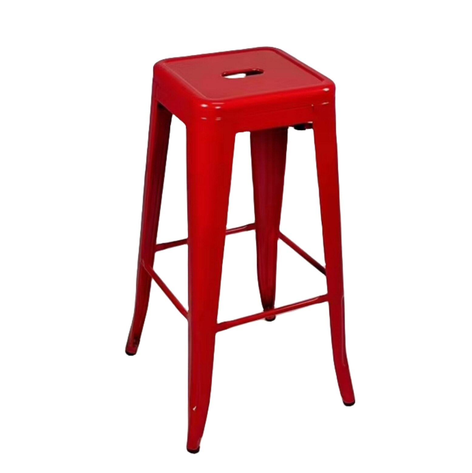 简约金属高脚凳工业风酒吧椅铁艺不锈钢吧台椅加高靠背bar stool