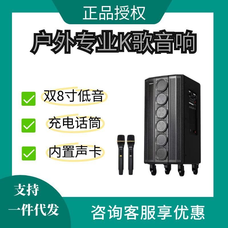 万利达音响9797户外专业K歌网红直播乐器弹唱便携式移动演奏音箱