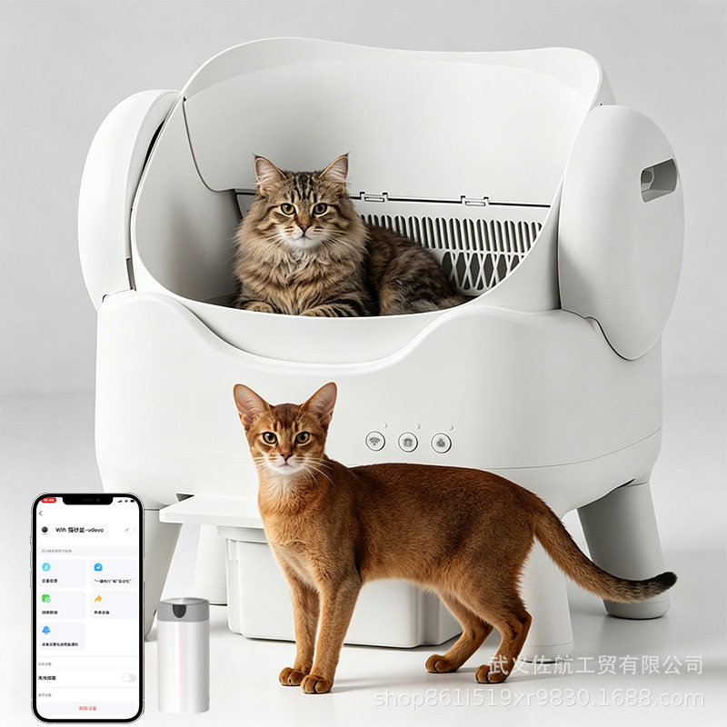 猫砂盆全自动清理智能开放式远程控制自动猫厕所大号清洁猫砂盆