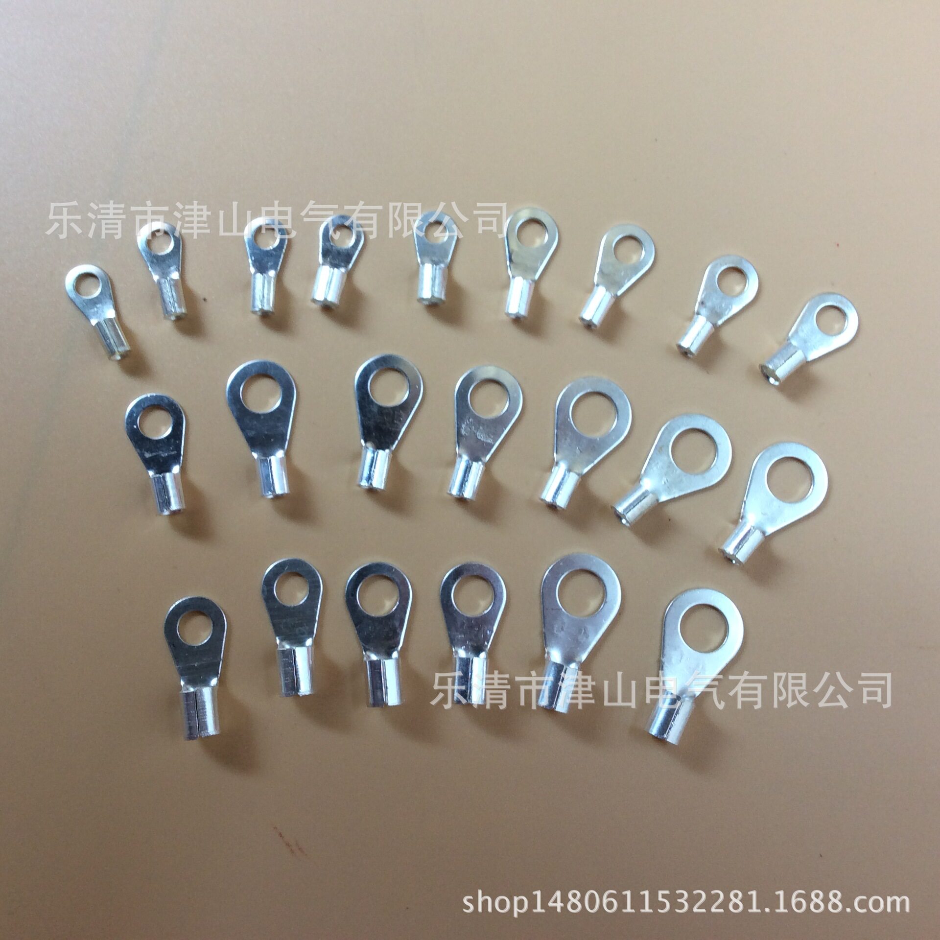 供应OT冷压端子1-2浙江圆形裸端头接线鼻接线耳冷压线鼻子
