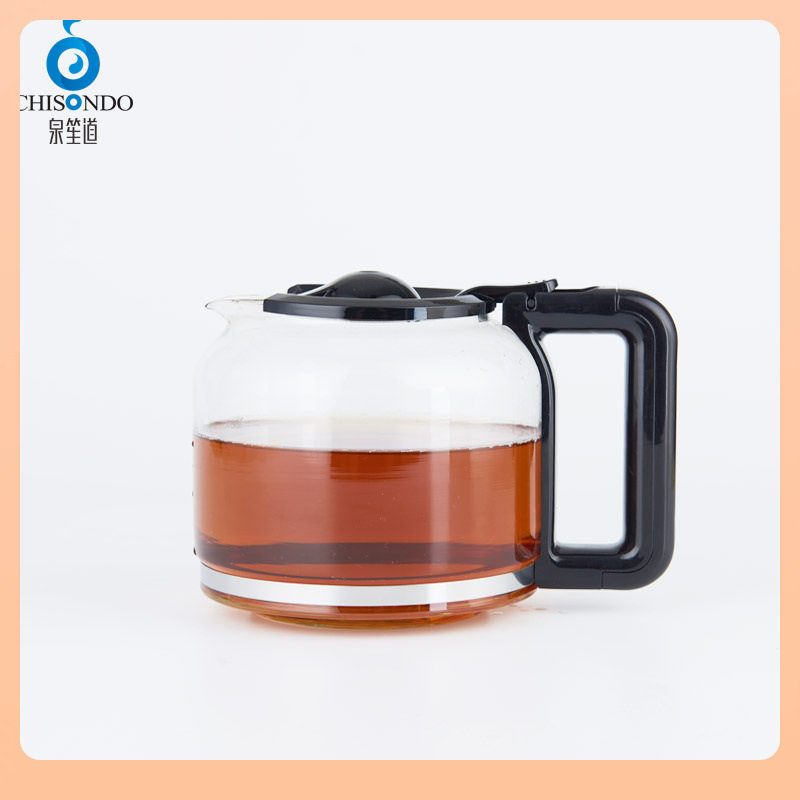 批发?煮茶器黑茶普洱加厚玻璃壶蒸汽电煮茶壶耐热玻璃壶手绘中式