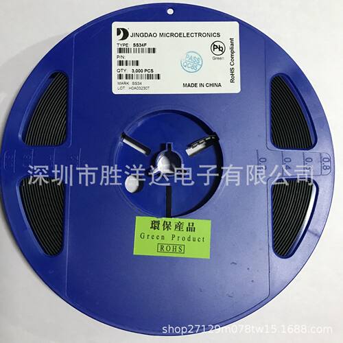 JD晶导SS34F SS34 SMAF 3A 40V贴片肖特基二极管环保