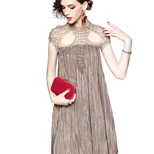 奈昕让您穿着漂亮个性化私人订制 38711卍华美链条装饰夏性感礼服