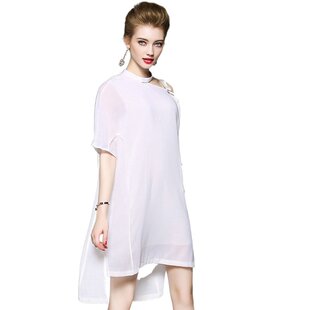 奈昕让您穿着漂亮个性化私人订制 33963 纯色简约大码休闲夏季中