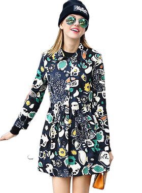 奈昕让您穿着好看个性化私人订制 24167 new coat正品潮流卡通嘻