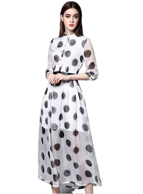 奈昕让您穿着漂亮个性化私人订制50220 new dress文艺圆点水墨印