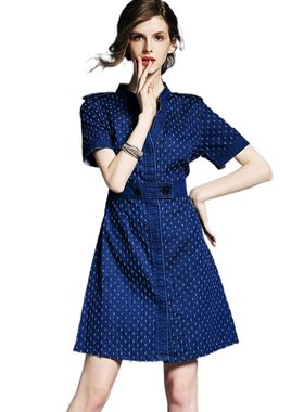 奈昕让您穿着漂亮个性化私人订制 30125 dress 新款夏新品半开领