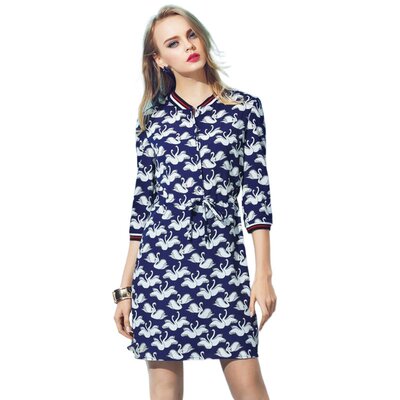 奈昕让您穿着好看个性化私人订制 60204 new dress正品气质网纱印