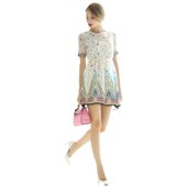 化私人订制 5584时尚 新款 奈昕让您穿着好看个性 短袖 郊外拍照网纱