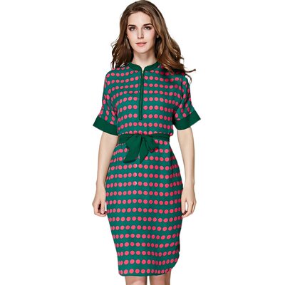 奈昕让您穿着好看个性化私人订制 20806正品气质女半开领五分袖波