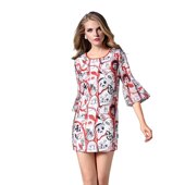 化私人订制 4849私人服装 新品 奈昕让您穿着好看个性 dress喇叭袖 个