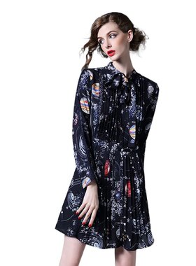 奈昕让您穿着好看个性化私人订制 24415 new dress潮牌店抽象印花