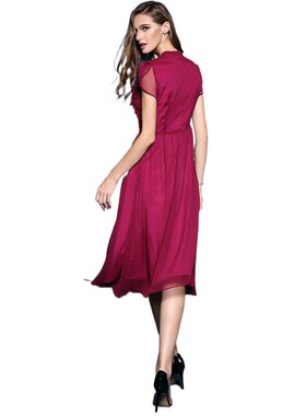 奈昕让您穿着漂亮个性化私人订制 70068 时尚气质女装褶皱拼接大