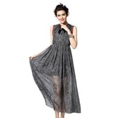 奈昕让您穿着好看个性 网纱圆领 女小码 化私人订制 2051欧美风夏装