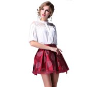 奈昕让您穿着好看个性 化私人订制 2983半高领网纱刺绣suit纯色上