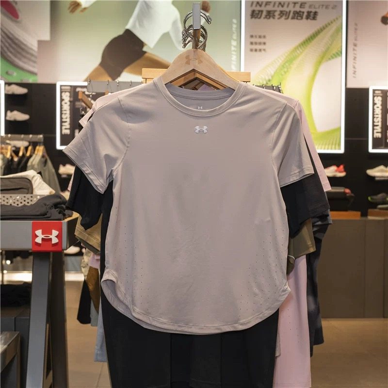UA安德玛女25款Launch Elite跑步速干舒适运动短T恤1389564-009图片