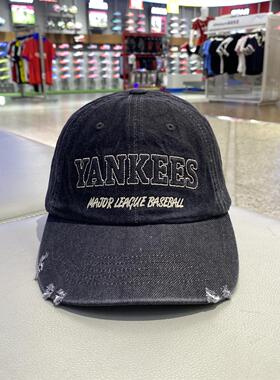 MLB男女情侣纯棉舒适棒球帽时尚也防晒挡阳休闲鸭舌帽3ACPV215N