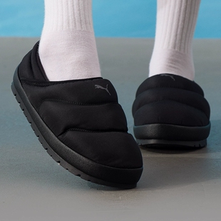 彪马2025男女款新款一脚蹬加绒高端防滑轻便舒适休闲板鞋 402176