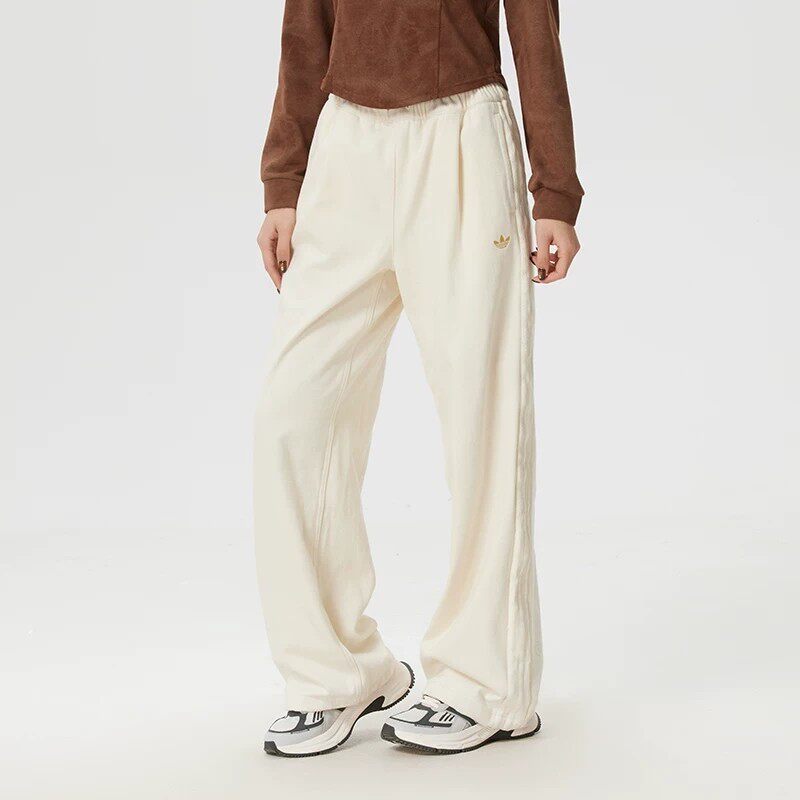 阿迪达斯三叶草马年新年款女士舒适百搭棉质休闲运动长裤KT3138 - 大地运动时尚出品