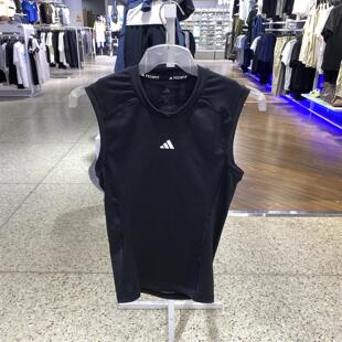 阿迪达斯TF C SL TEE男士夏透气运动健身户外休闲紧身背心JE6694