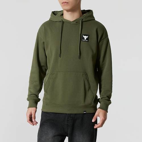 安德玛UnderArmour男装舒适简约时尚上衣连帽休闲卫衣1380541-390