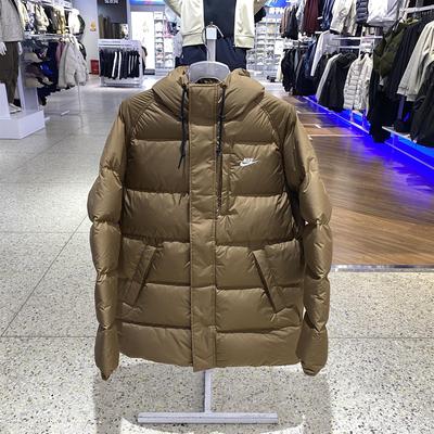 耐克2025巨好看的羽绒服男款中长款连帽青少年显瘦不臃肿 IB2974