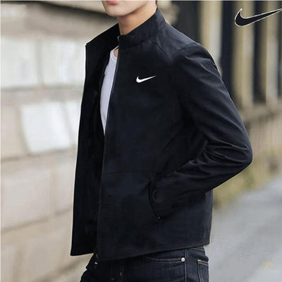 NIKE男春季舒适梭织休闲运动服薄款速干防风衣立领夹克外套DM6620