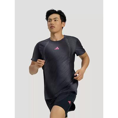 阿迪达斯男26新款RIM REFLCT速干舒适跑步短袖T恤KY5051/KR5102