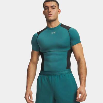 安德玛UA HeatGear Elite男舒适透气训练运动紧身短袖T恤6015382