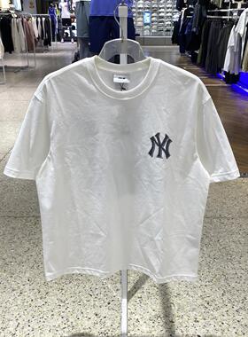 MLB男女情侣款圆领舒适透气百搭时尚运动休闲T恤短袖3ATSM1053