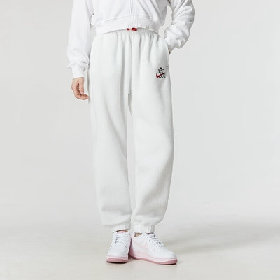 Nike耐克女25新款运动休闲裤针织羊羔绒健身舒适跑步训练裤FD4069