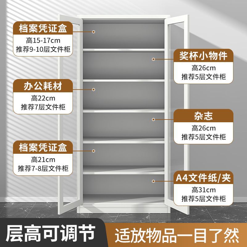 财务会计凭证柜档案柜资料铁皮文件柜办公室收纳柜子带锁储物柜