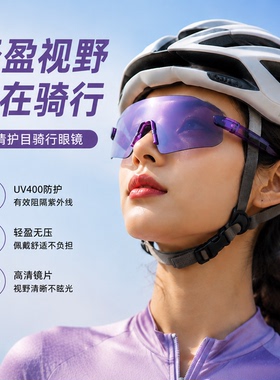 大视野无边框专业骑行眼镜户外运动防风护目镜 UV400防风太阳镜